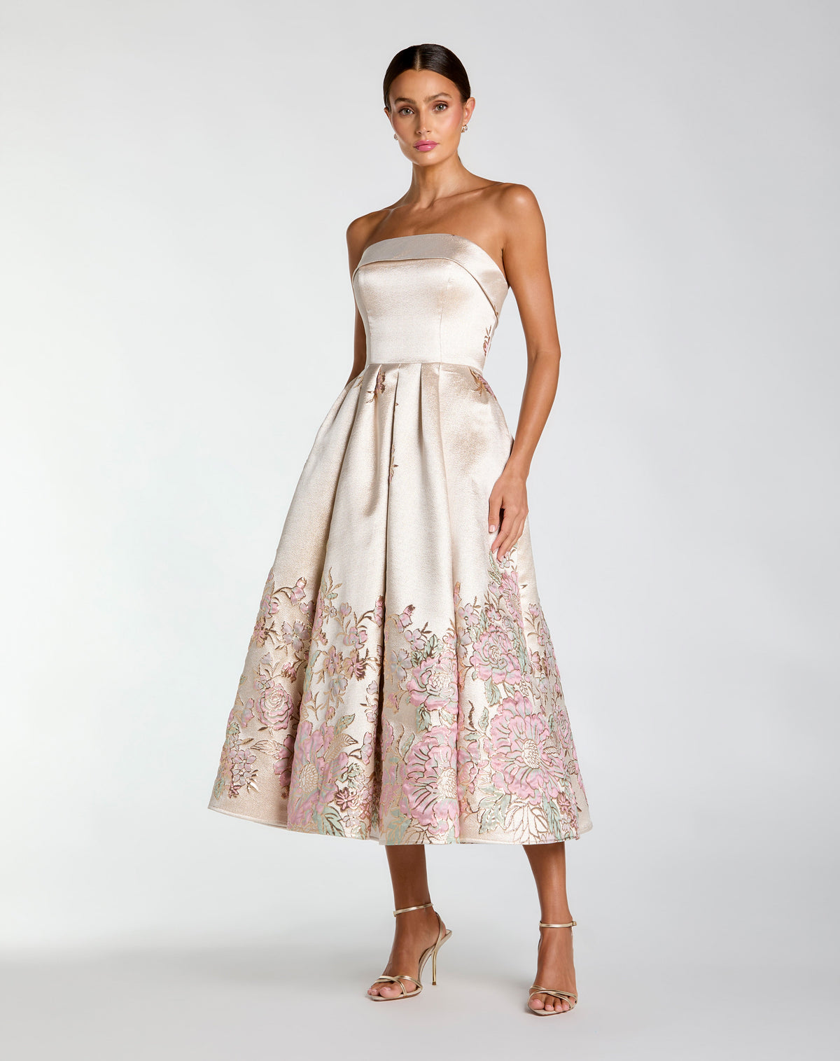Mac Duggal 21372 - Champagne Multi