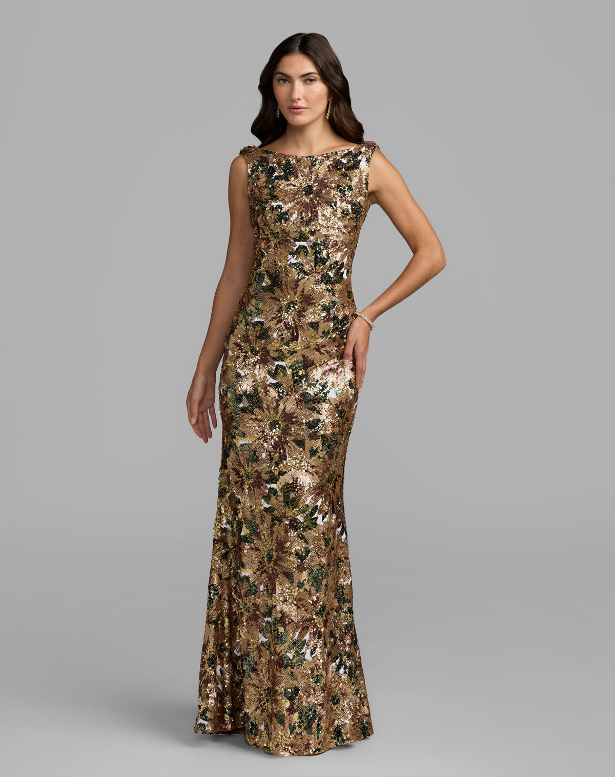 Mac Duggal 21392 - Chocolate Multi