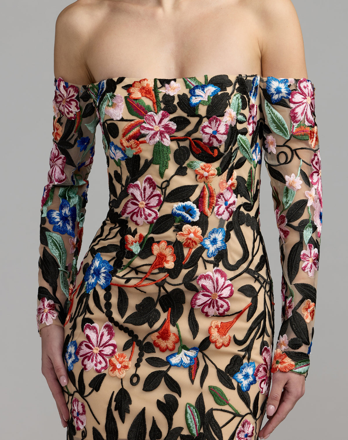 Mac Duggal 21395 - Nude Multi
