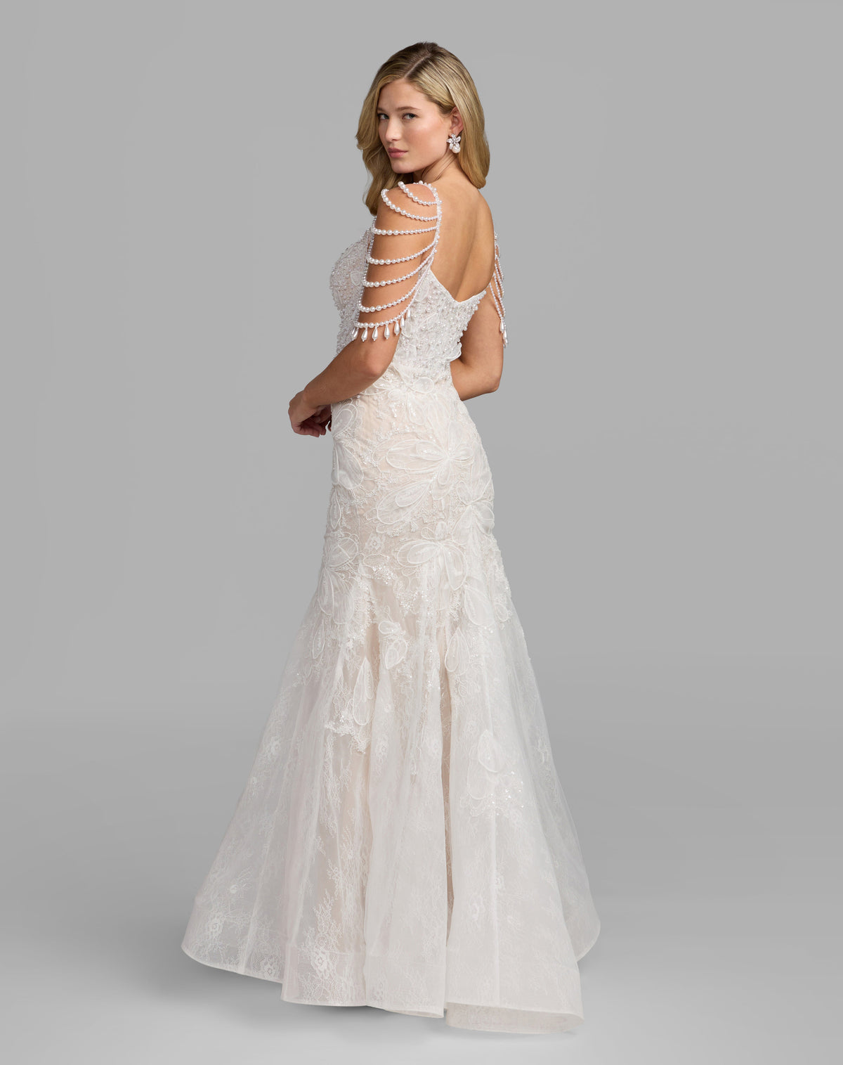 Mac Duggal 21487 - Ivory Nude