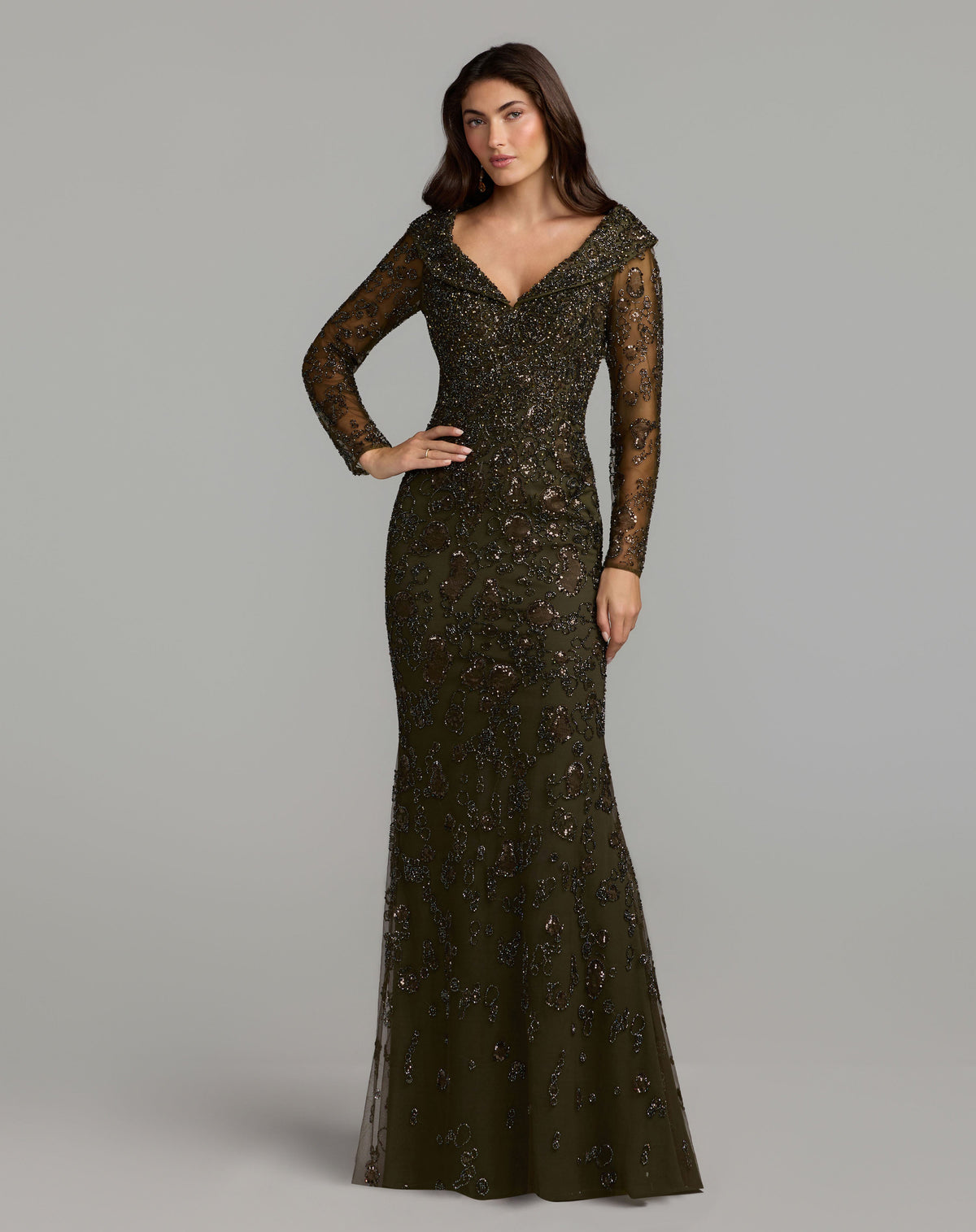 Mac Duggal 21489 - Olive