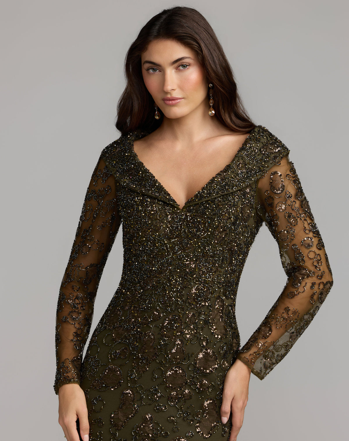 Mac Duggal 21489 - Olive