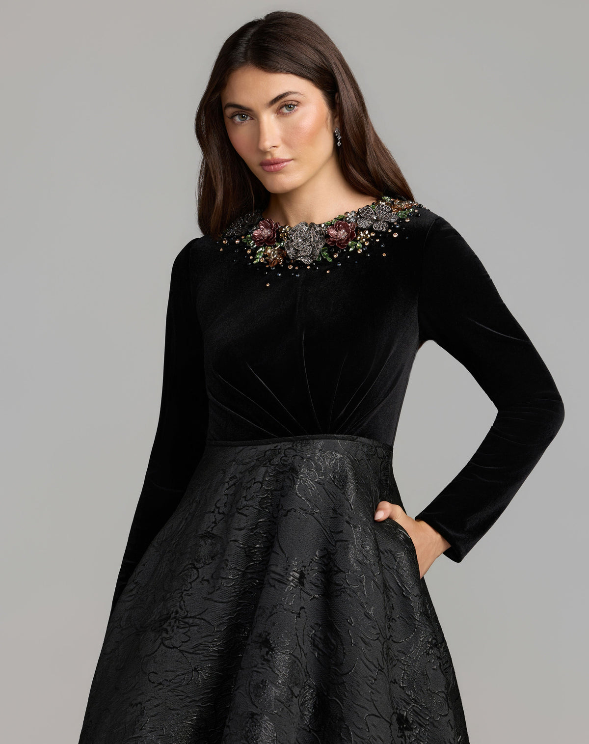 Mac Duggal 21525 - Black Multi