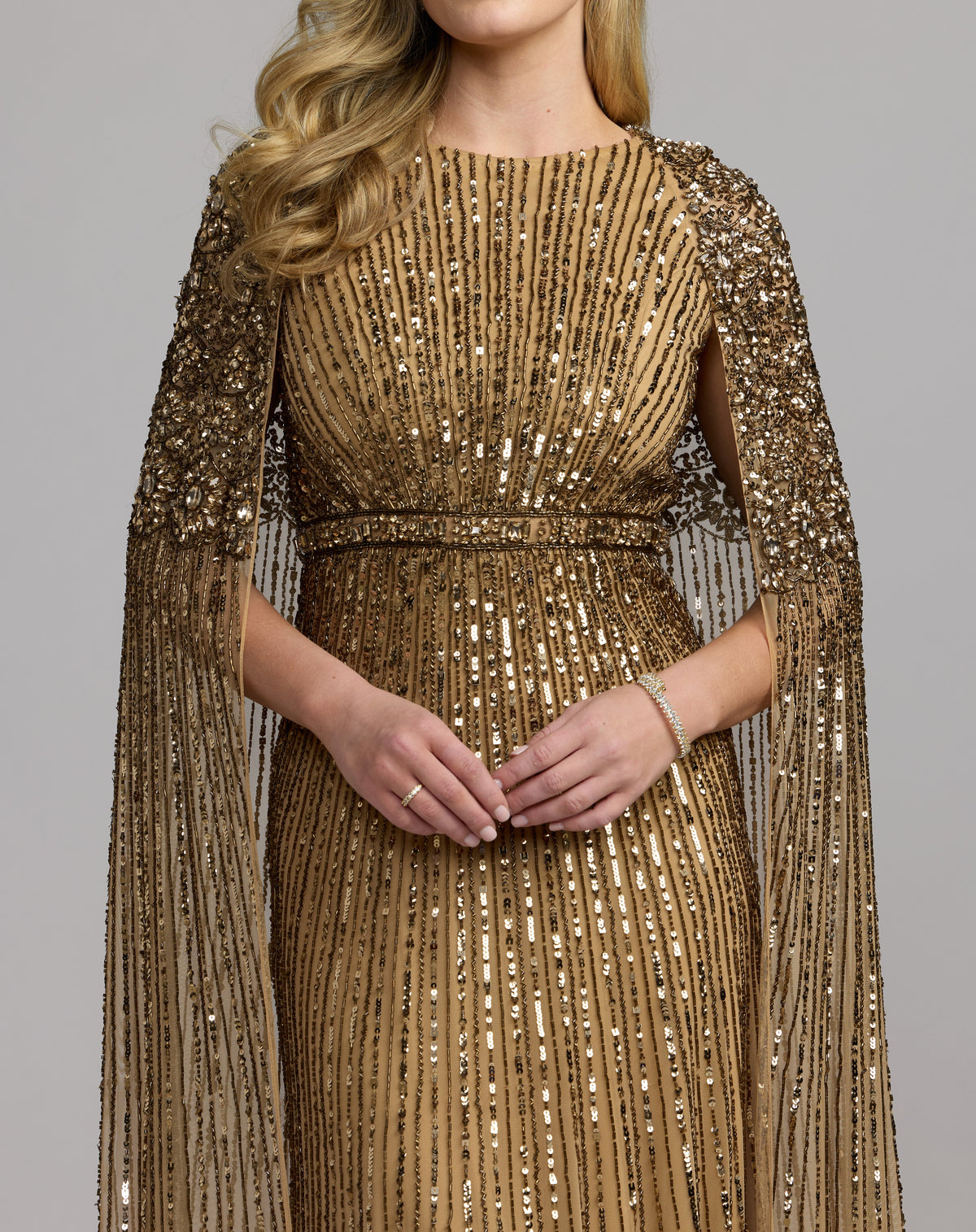 Mac Duggal 23046 - Light Bronze