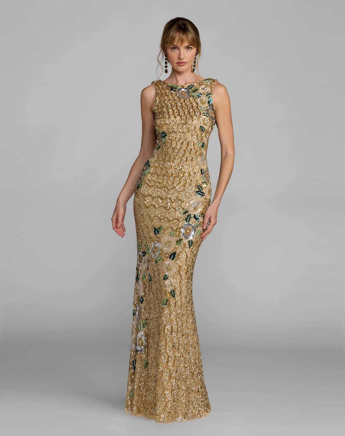 Mac Duggal 23099 - Gold Multi