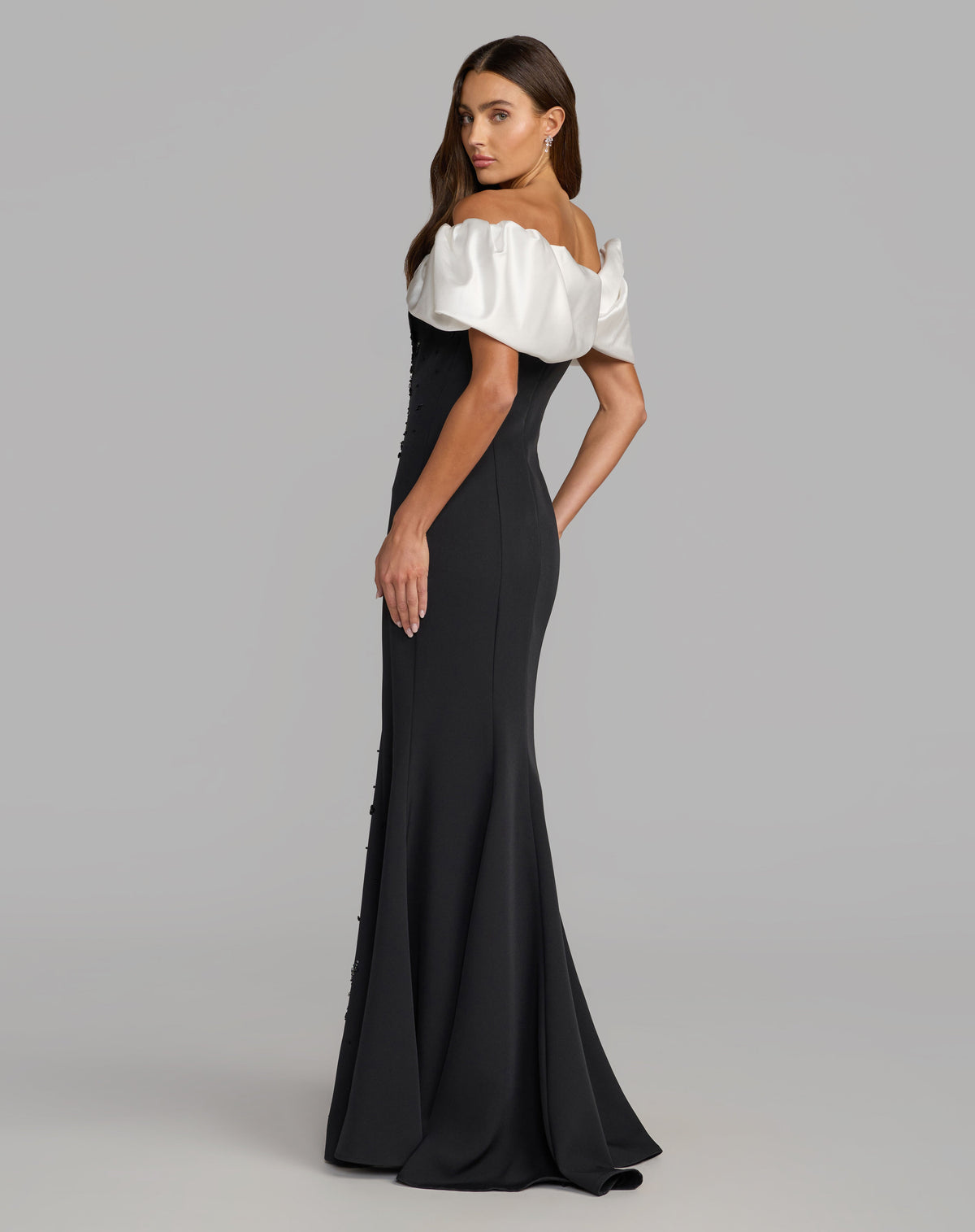Mac Duggal 2387 - Black Ivory