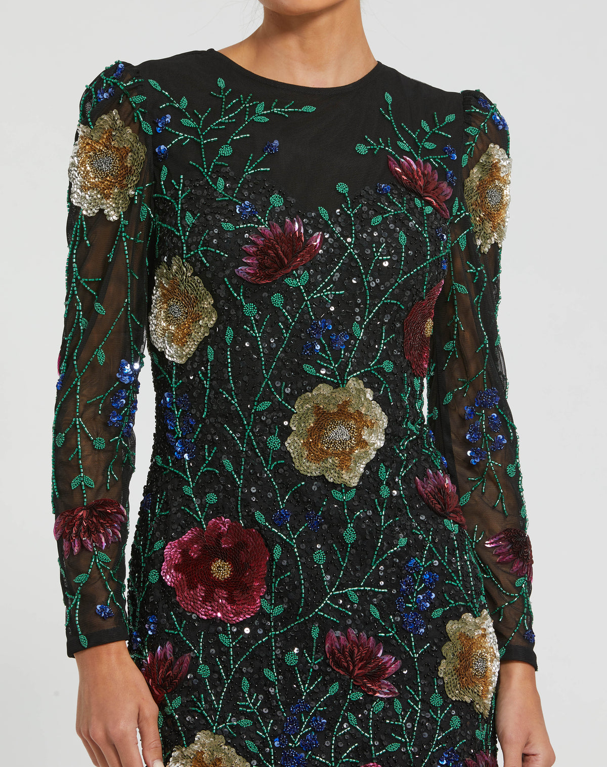 Mac Duggal 24006 - Black Multi