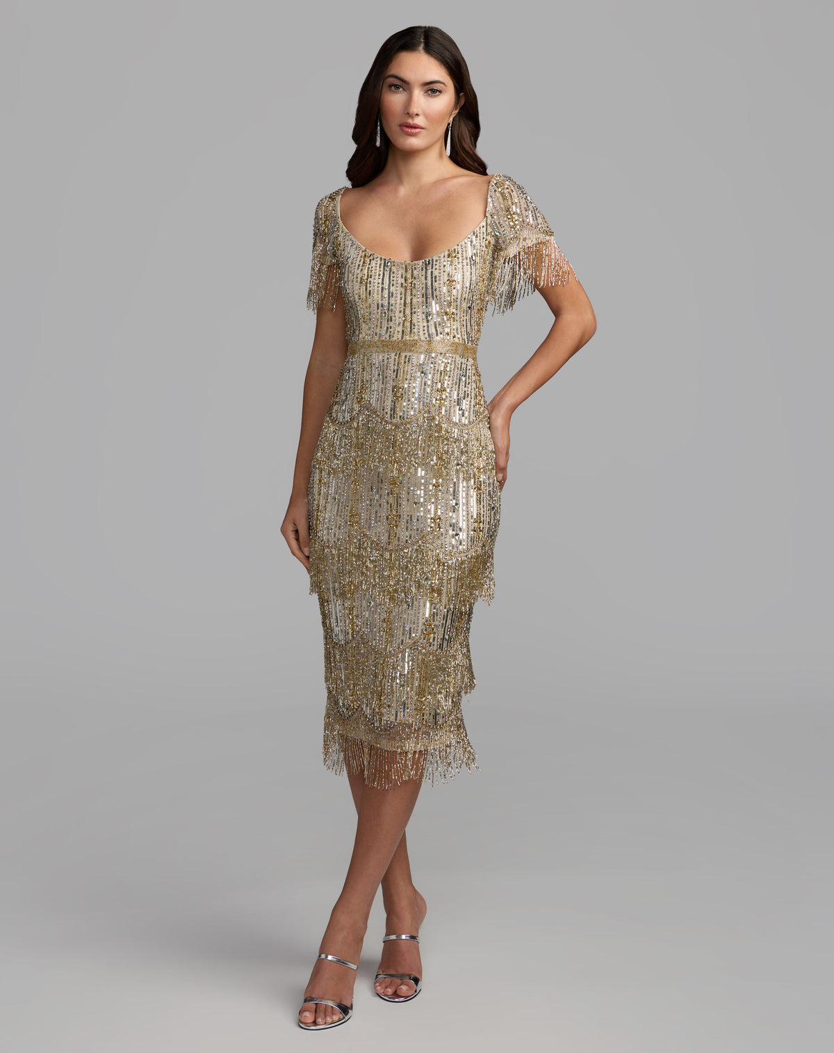 Mac Duggal 24020 - Light Gold