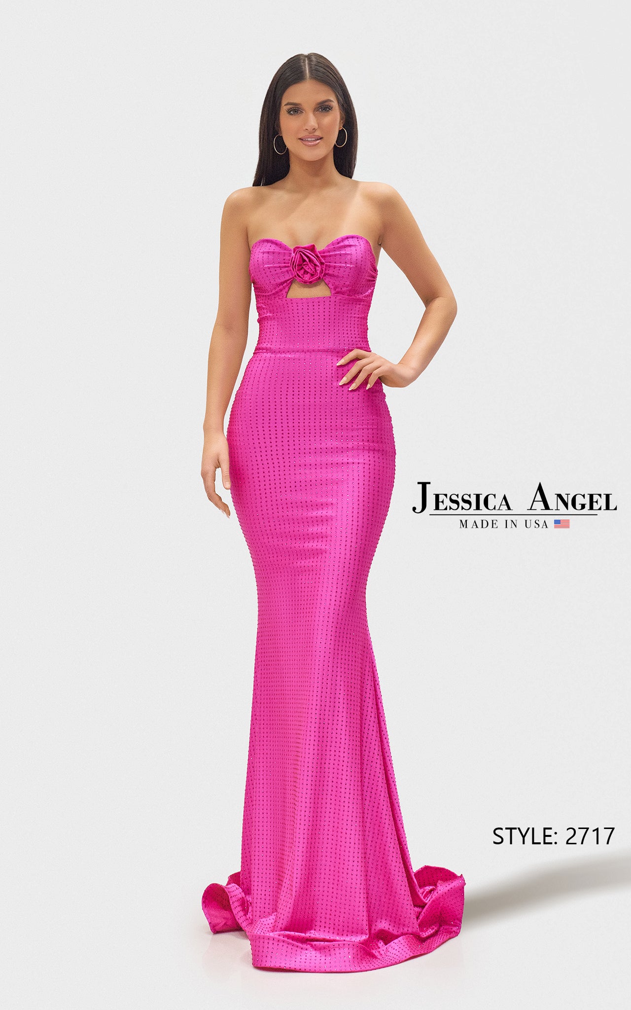 Jessica Angel 2717 Mermaid Long Formal Fitted Prom Dress Jessica Angel 2717 Mermaid Long Formal Fitted Prom Dress