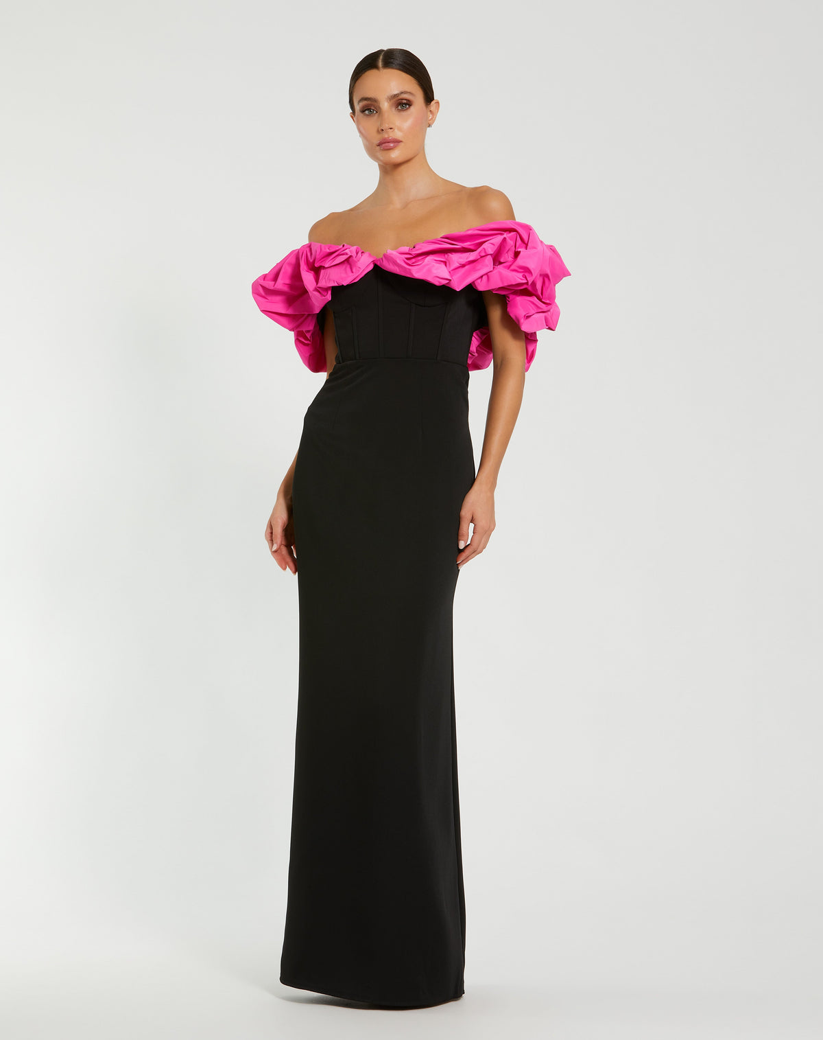 Mac Duggal 27669 - Black Hot Pink