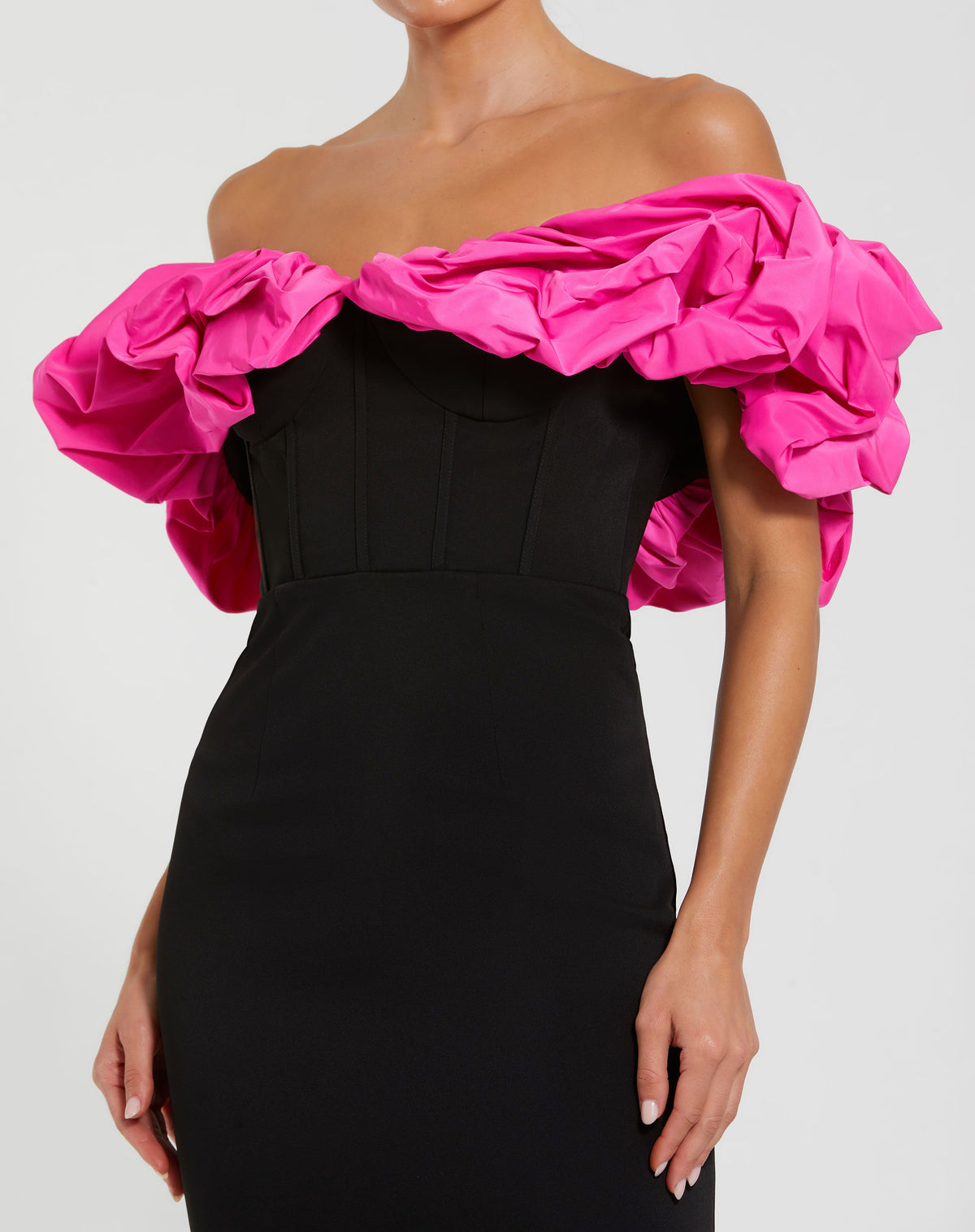 Mac Duggal 27669 - Black Hot Pink