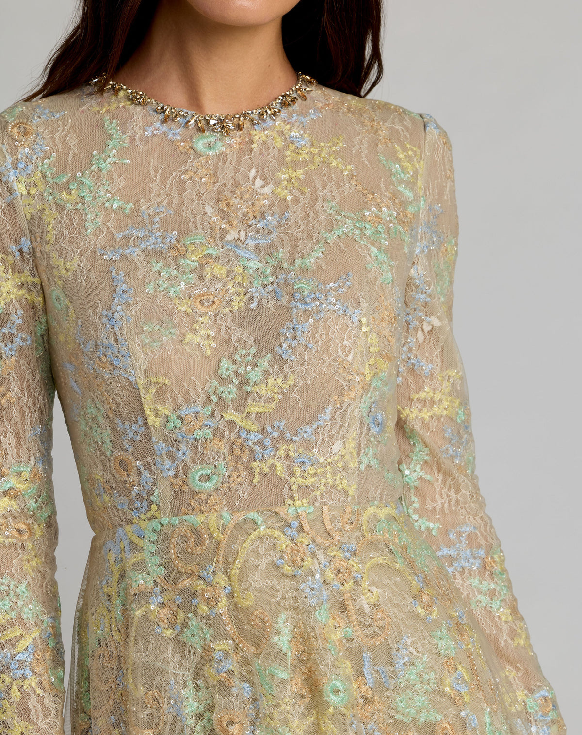 Mac Duggal 37016 - Nude Multi
