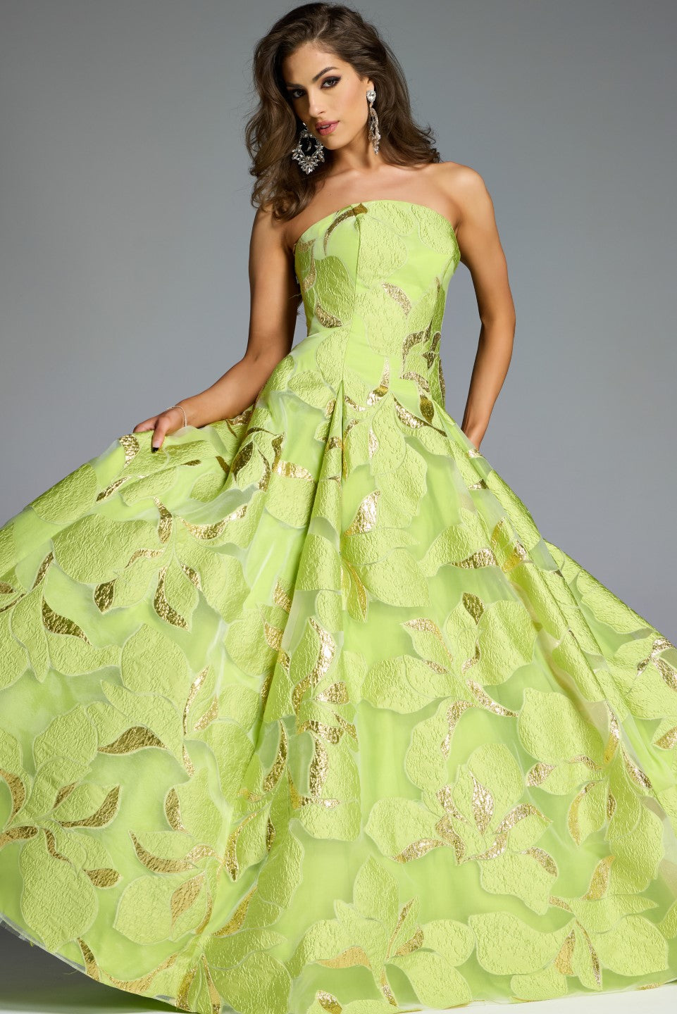 Jovani 44369 6 / green Jovani 44369 6 / green