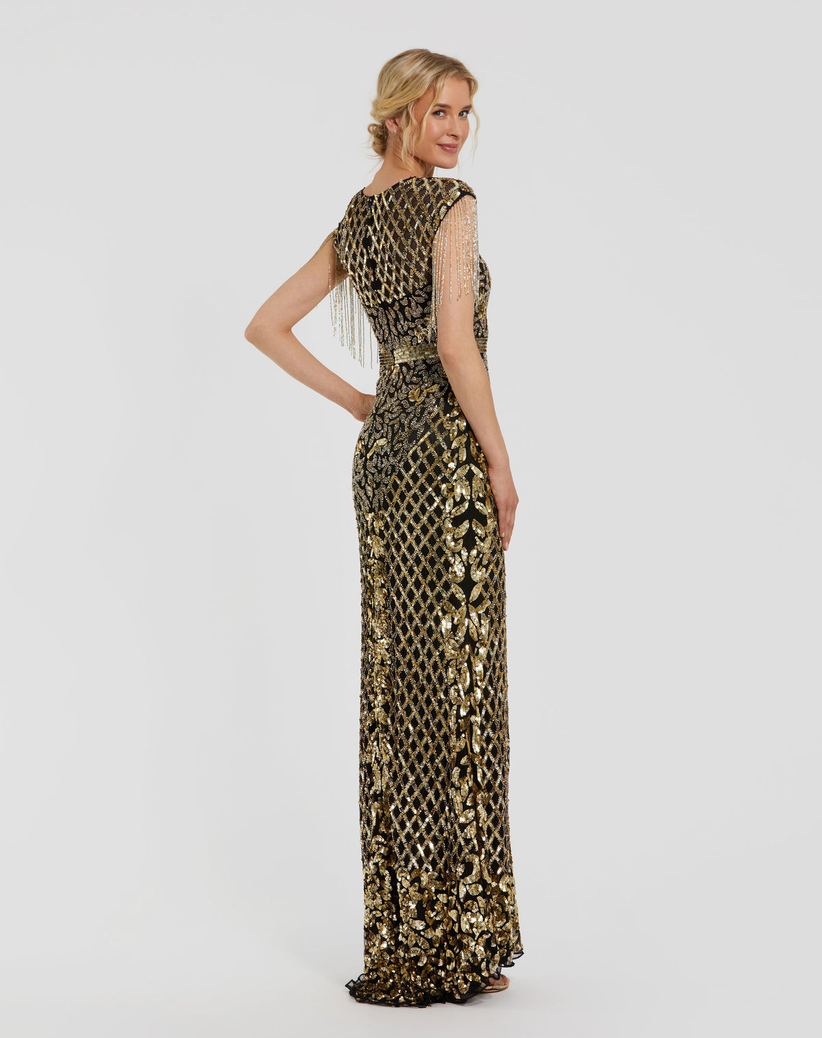 Mac Duggal 4908 - Black Gold