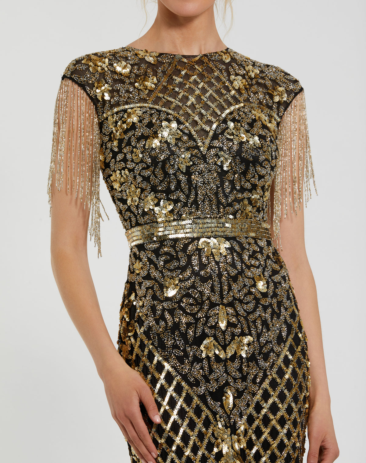 Mac Duggal 4908 - Black Gold