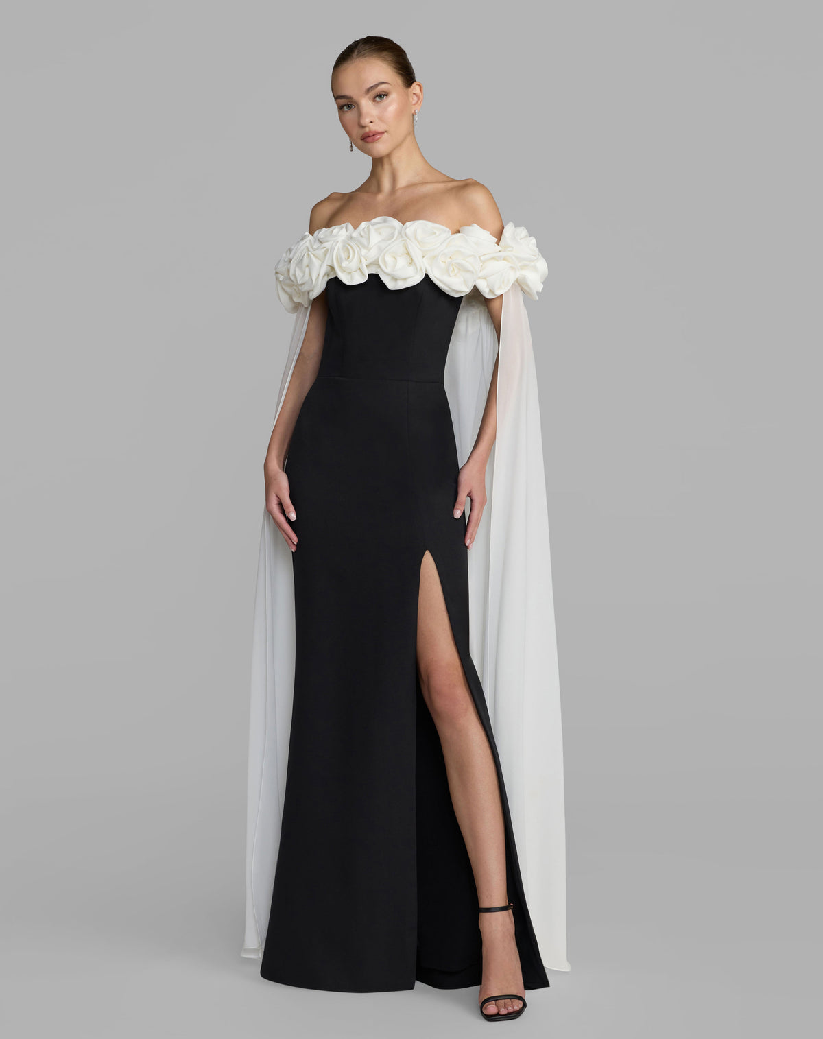 Mac Duggal 50041 - Black Ivory