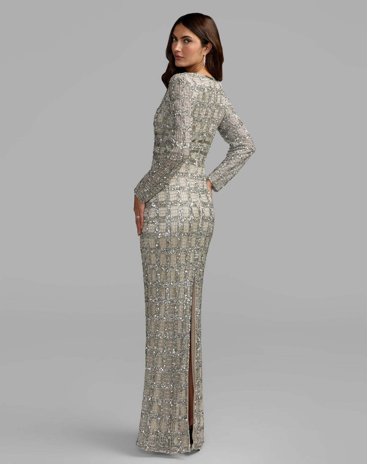 Mac Duggal 5395 - Platinum