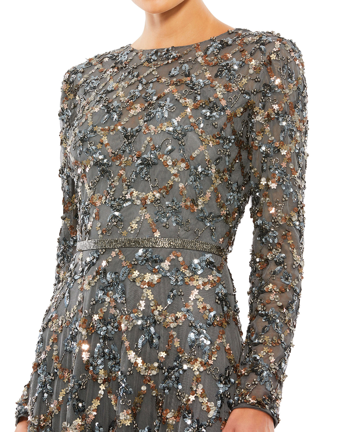 Mac Duggal 5496 - Charcoal