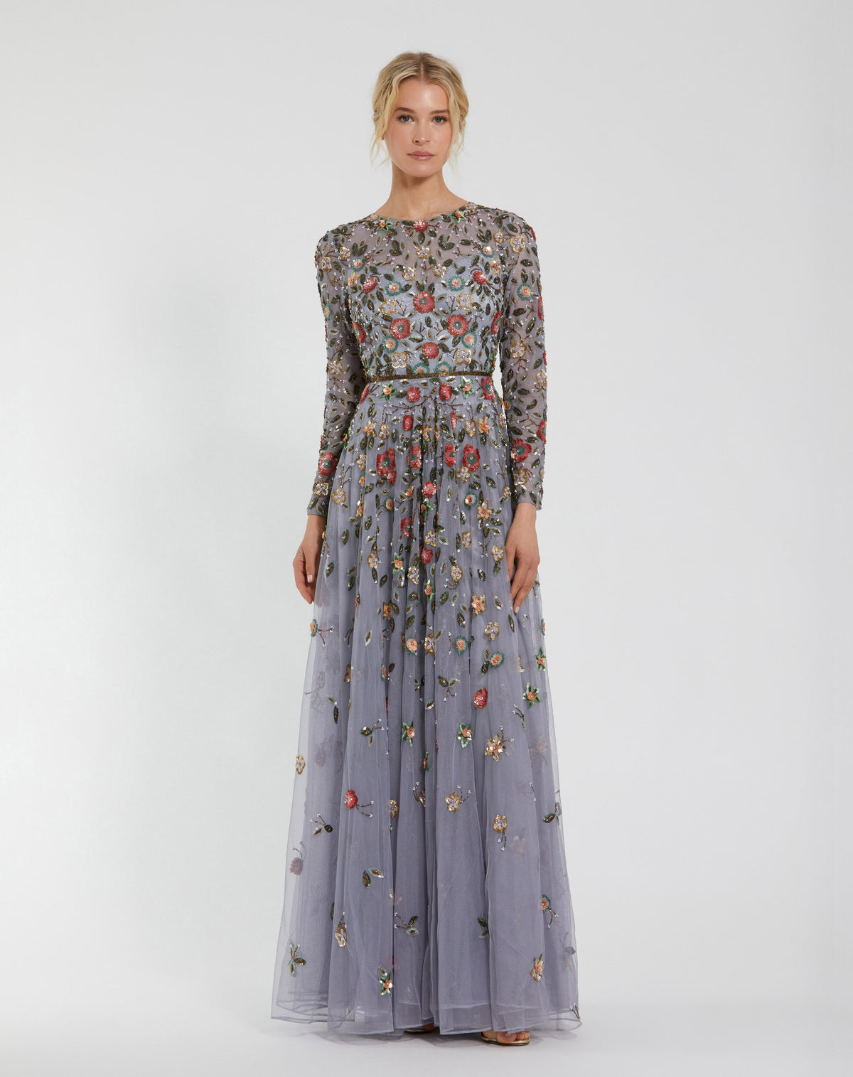 Mac Duggal 5533 - Grey Multi