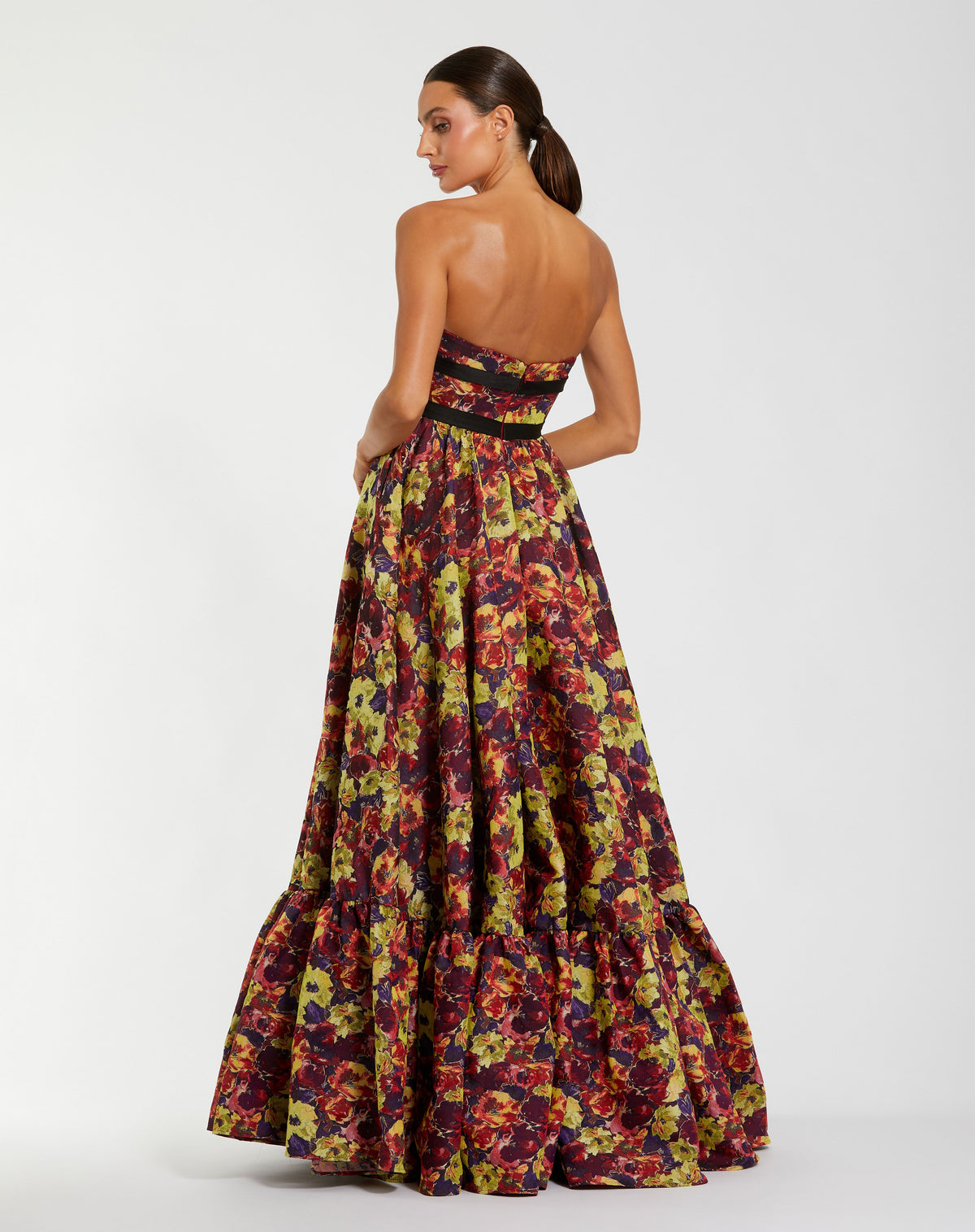 Mac Duggal 56166 - Burgundy Multi