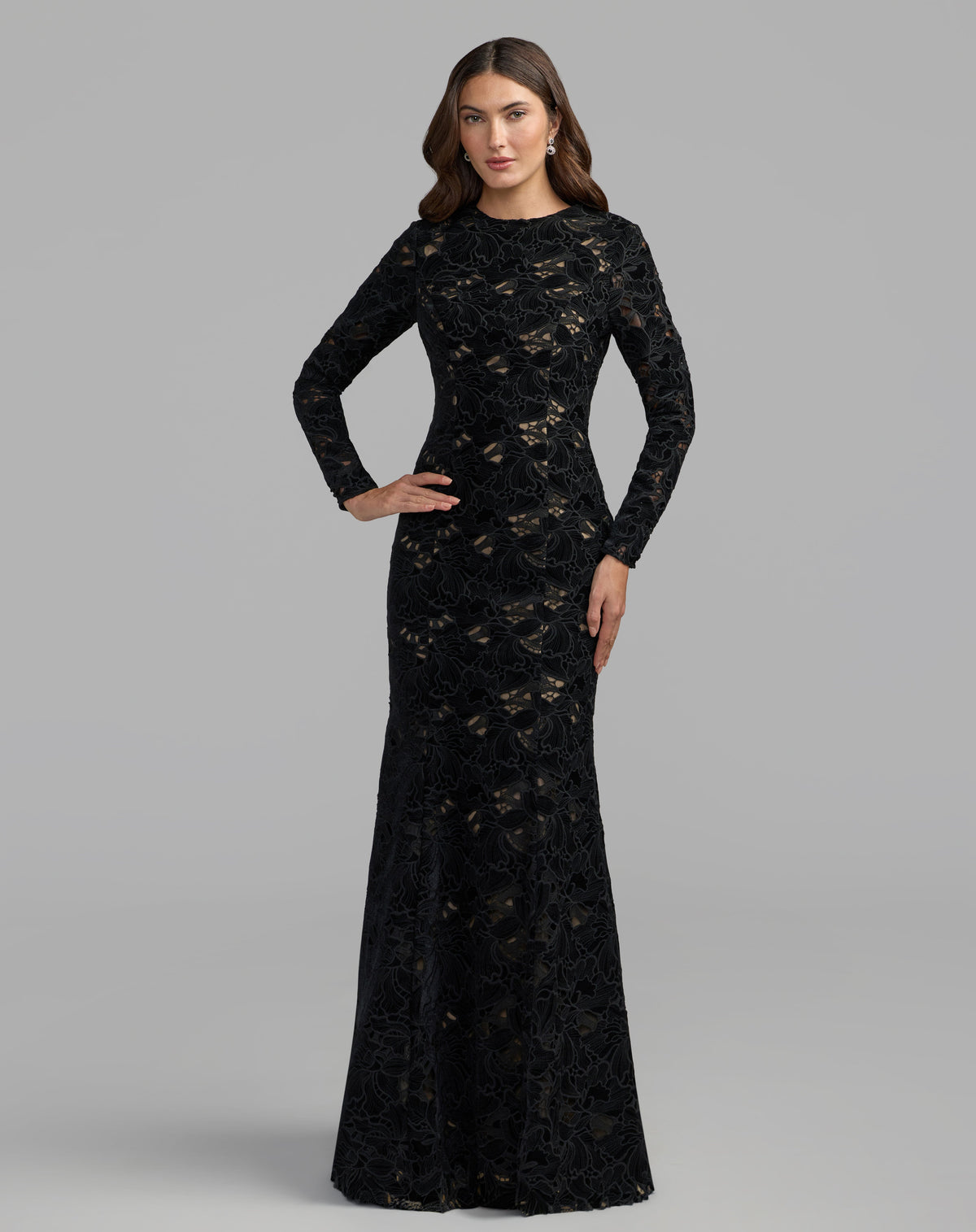 Mac Duggal 56436 - Black Nude