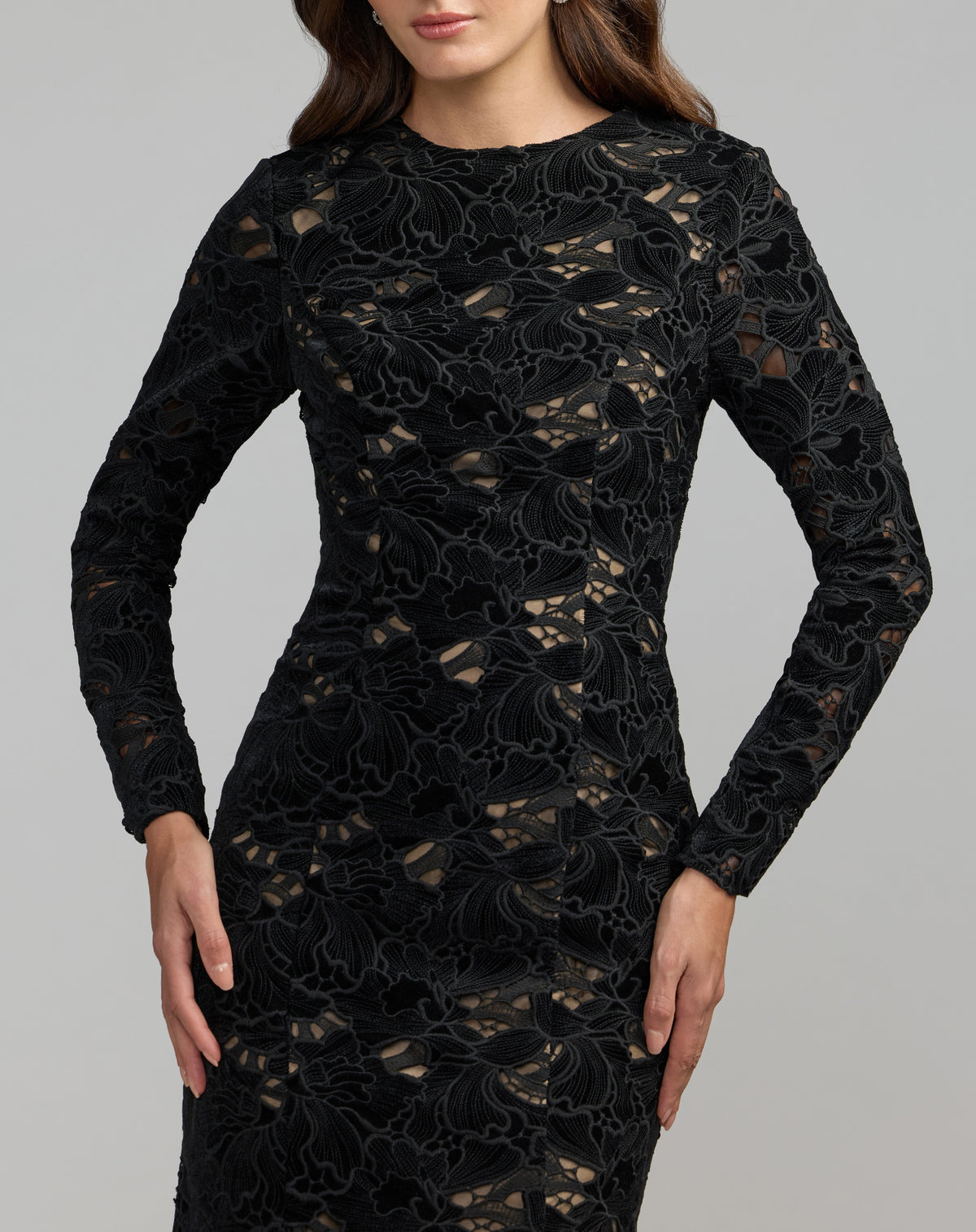 Mac Duggal 56436 - Black Nude