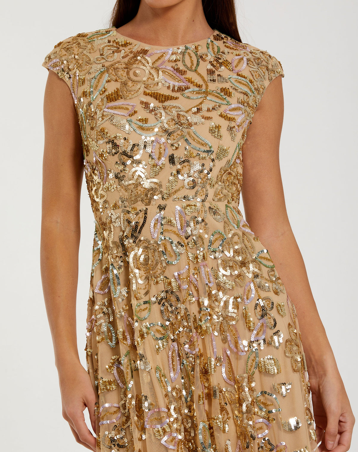 Mac Duggal 5647 - Gold Multi