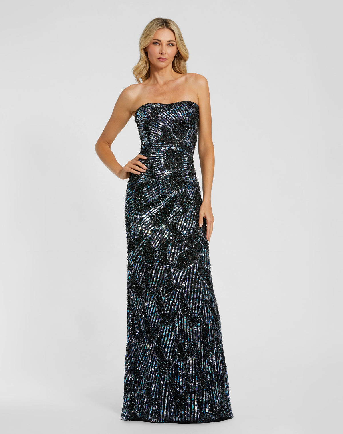 Mac Duggal 6046 - Black Multi