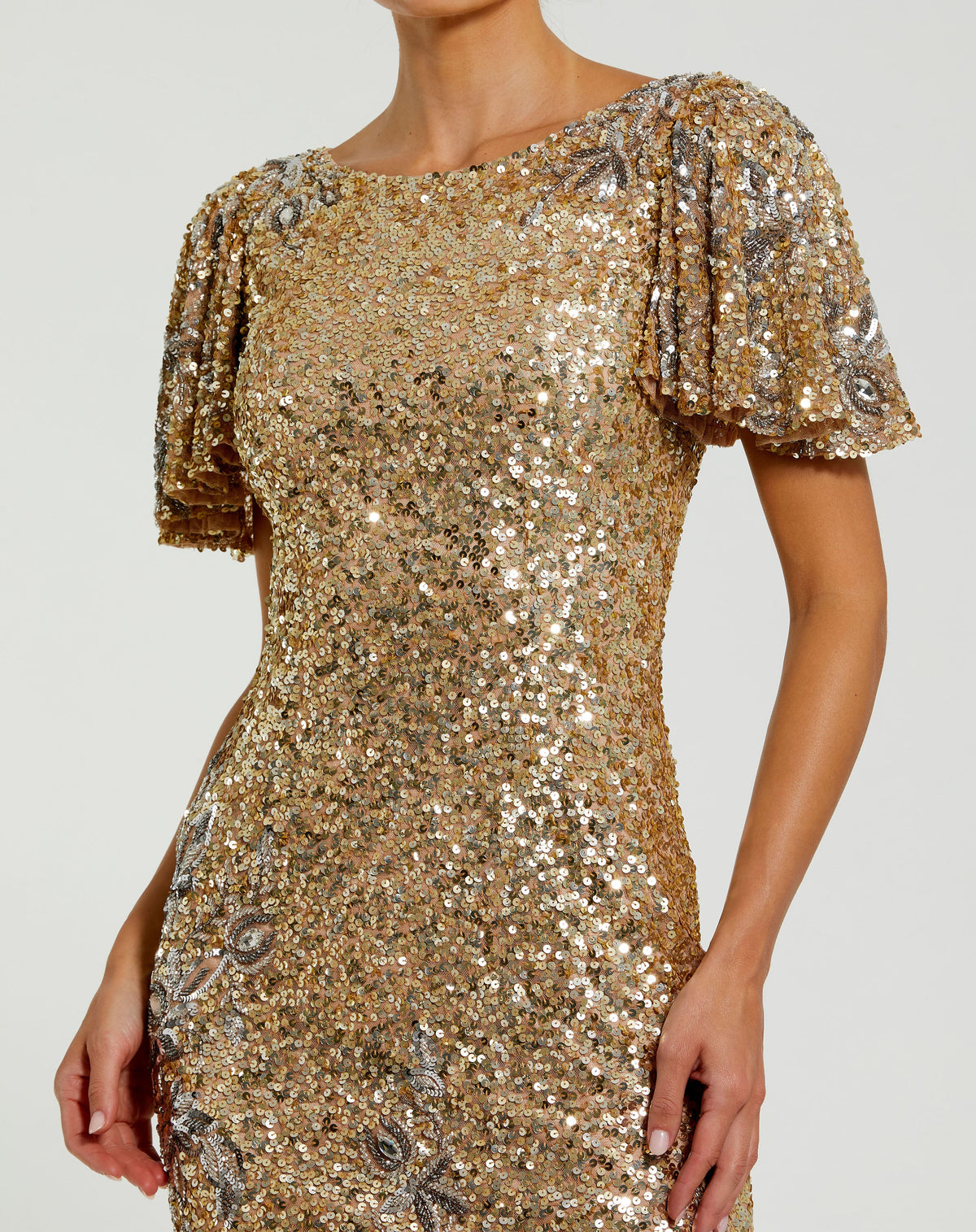 Mac Duggal 6118 - Nude Gold