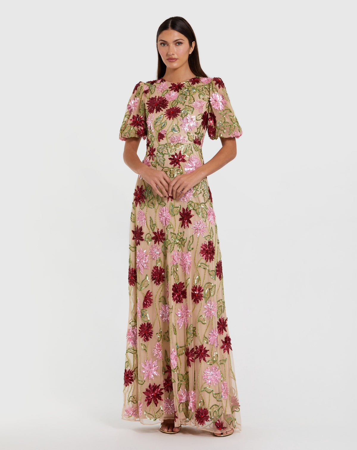 Mac Duggal 6125 - Nude Multi
