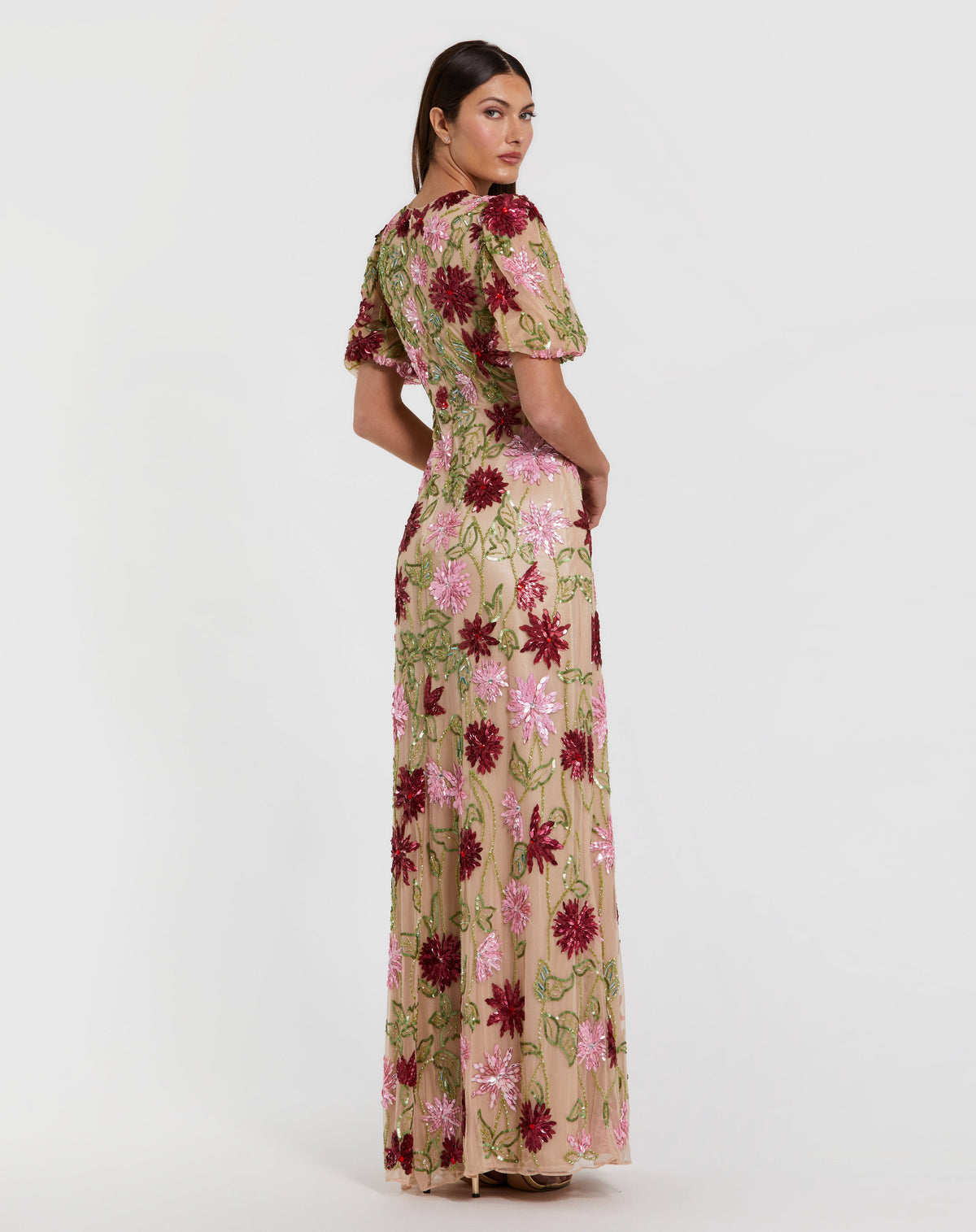 Mac Duggal 6125 - Nude Multi
