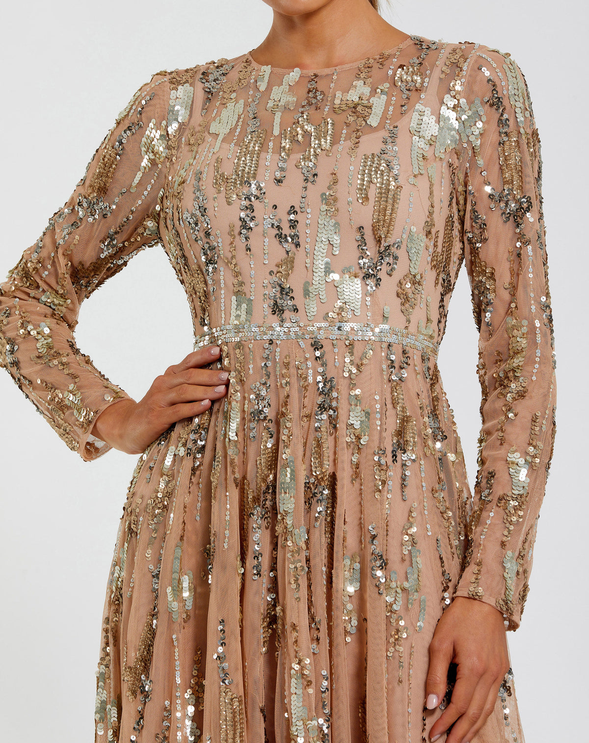 Mac Duggal 6181 - Taupe