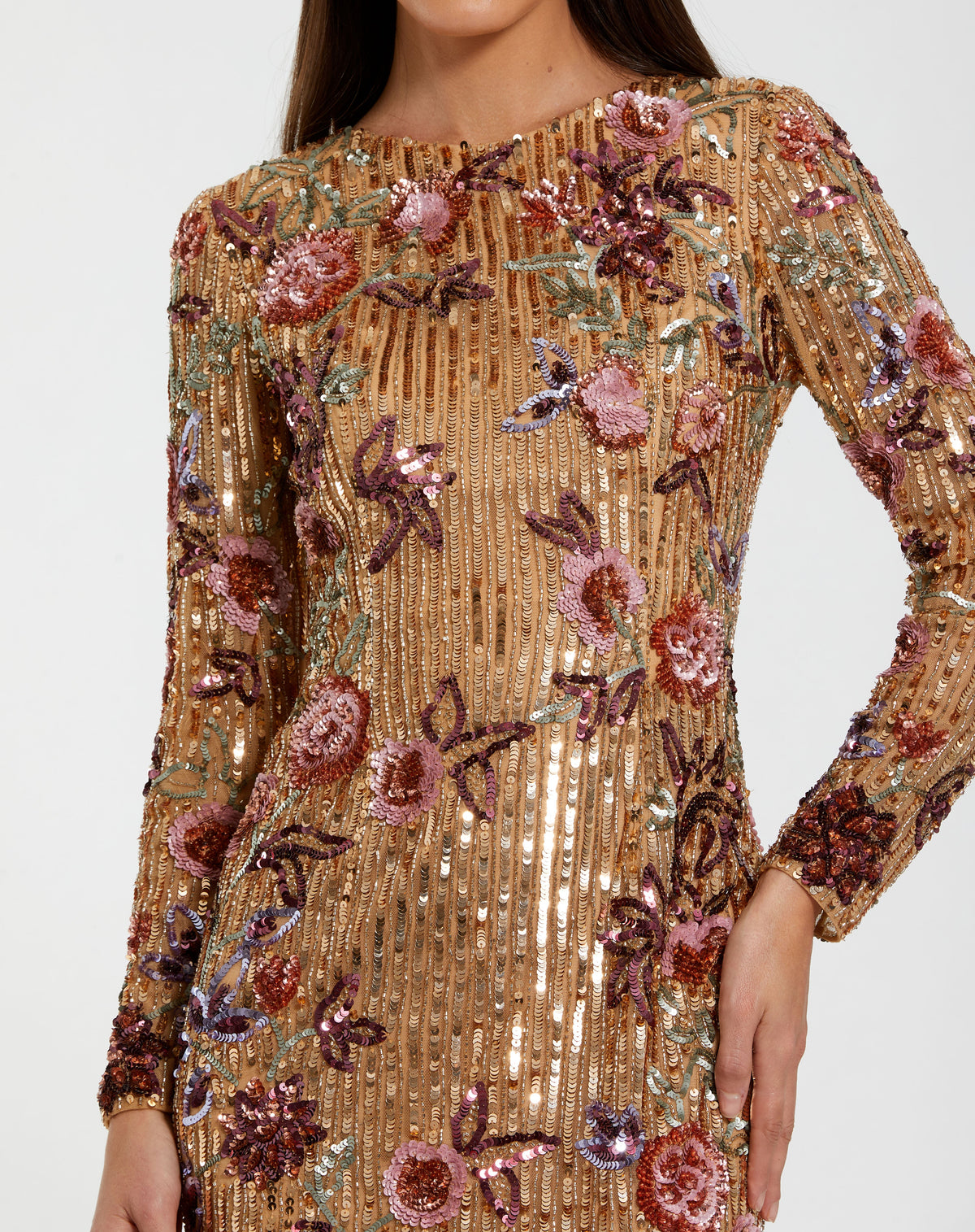 Mac Duggal 6194 - Gold Multi