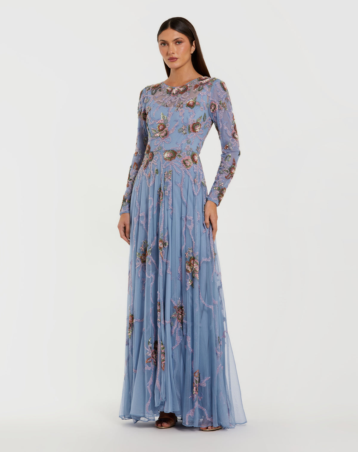 Mac Duggal 6202 - Slate Blue