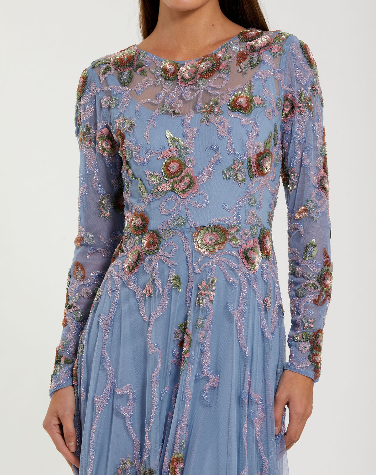Mac Duggal 6202 - Slate Blue
