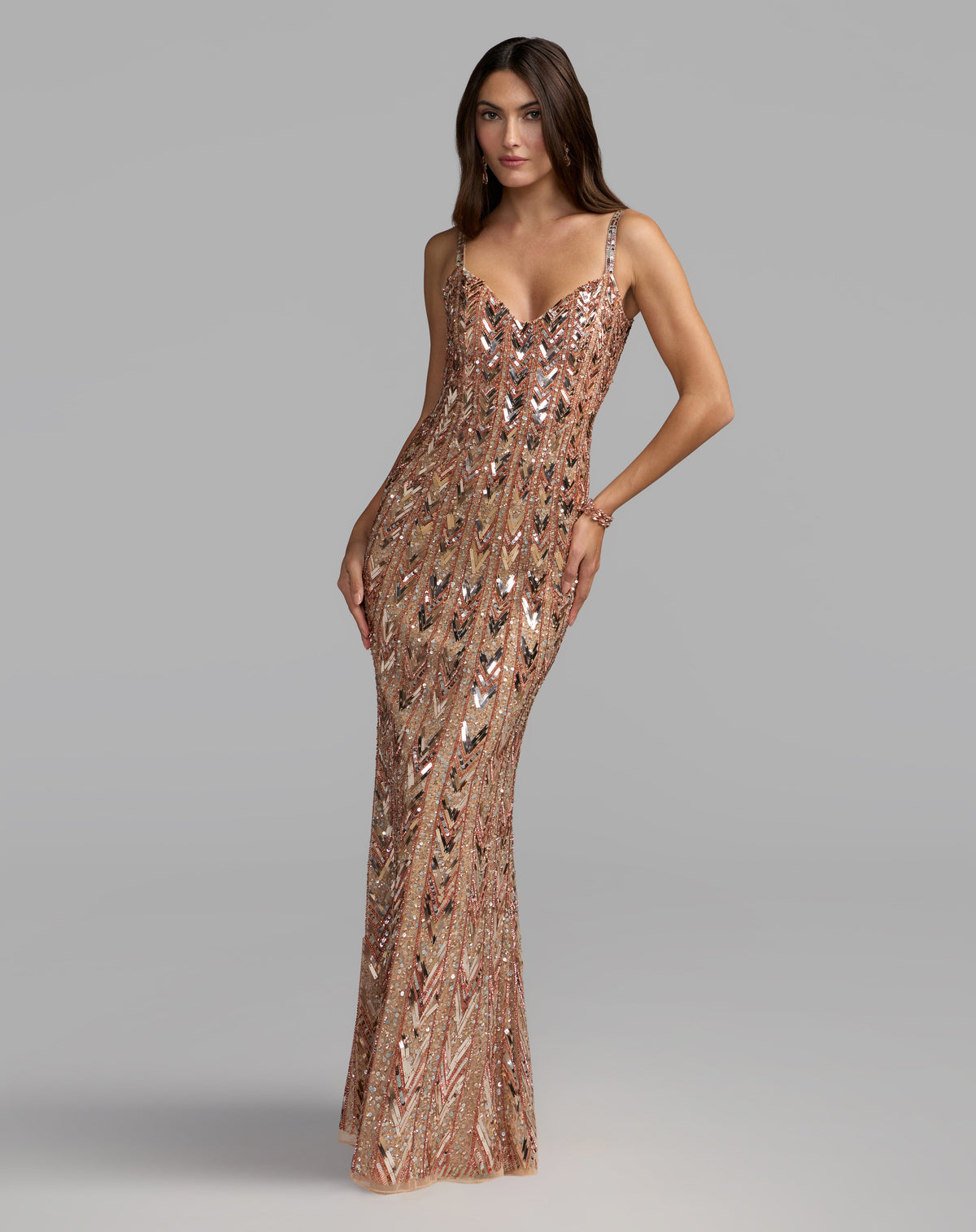 Mac Duggal 6221 - Nude