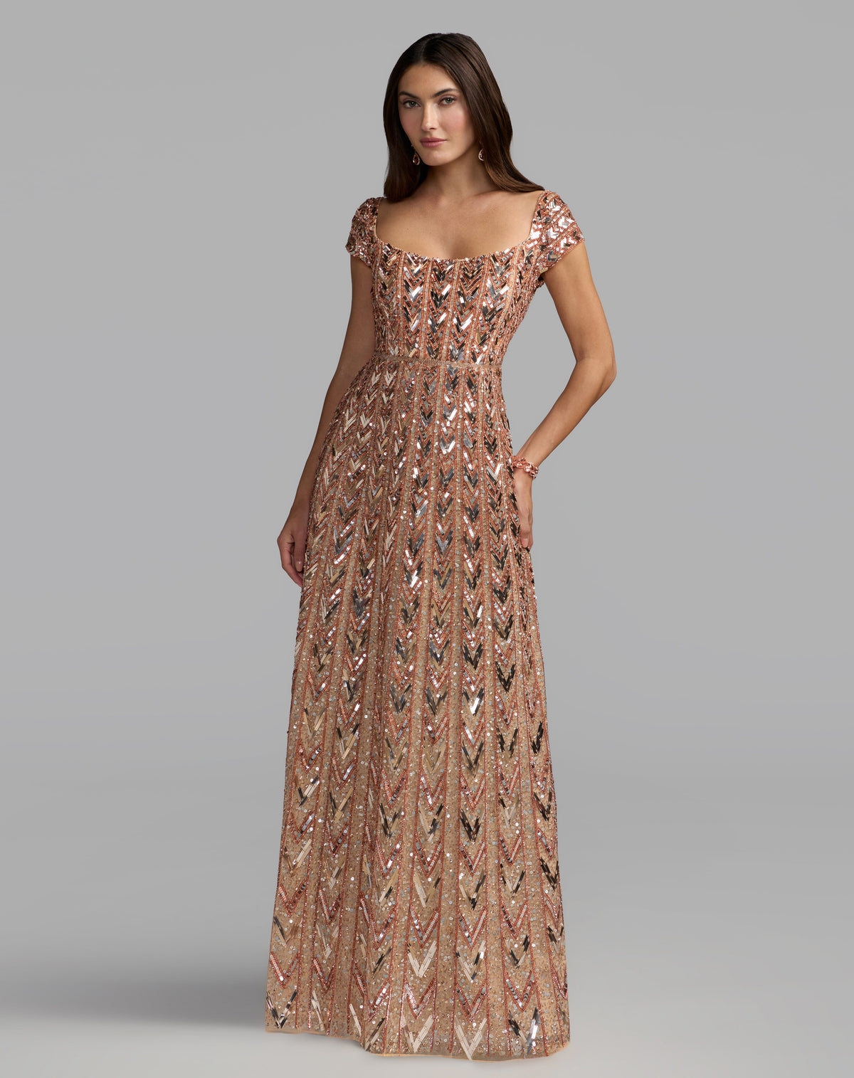 Mac Duggal 6242 - Rose Gold