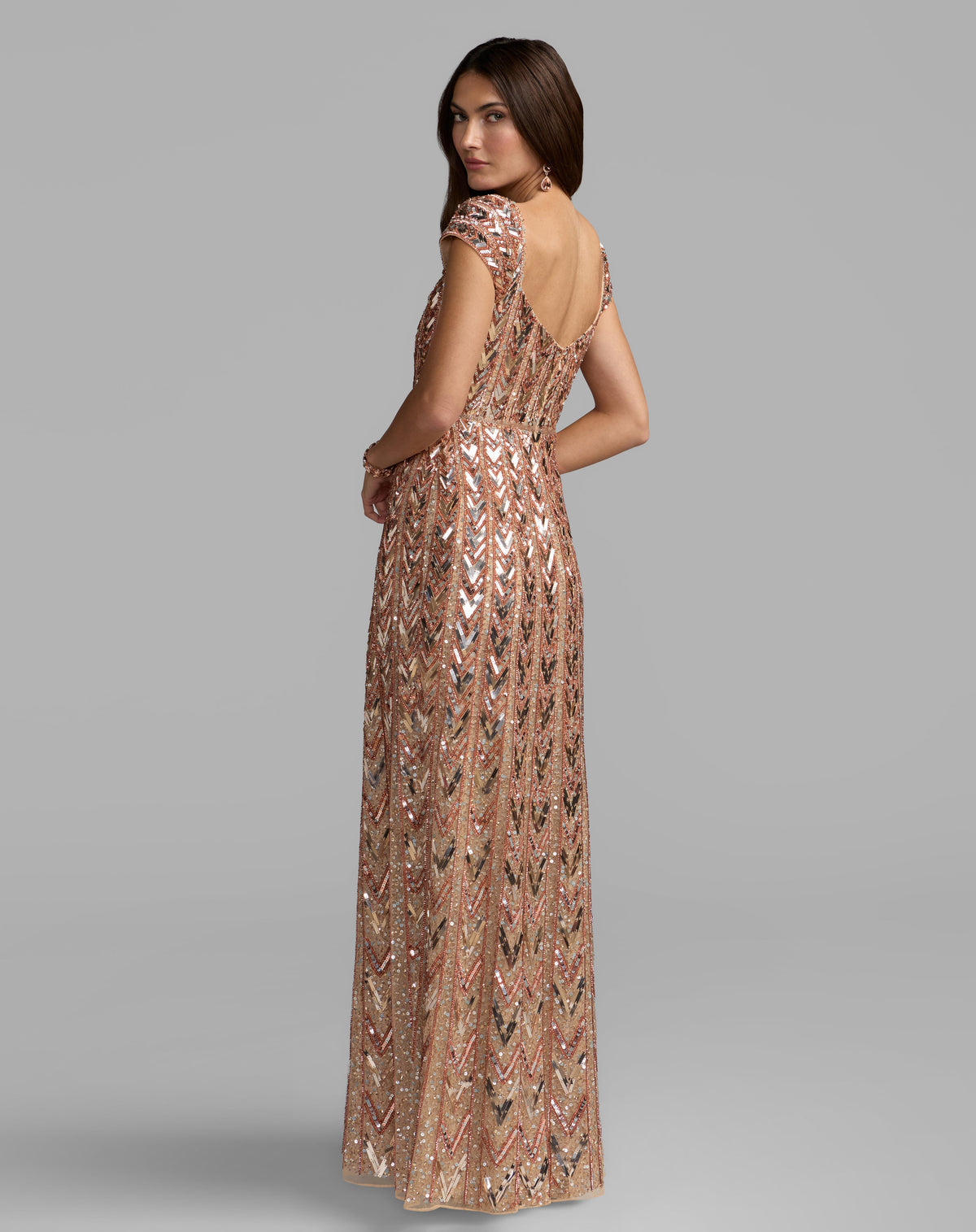 Mac Duggal 6242 - Rose Gold
