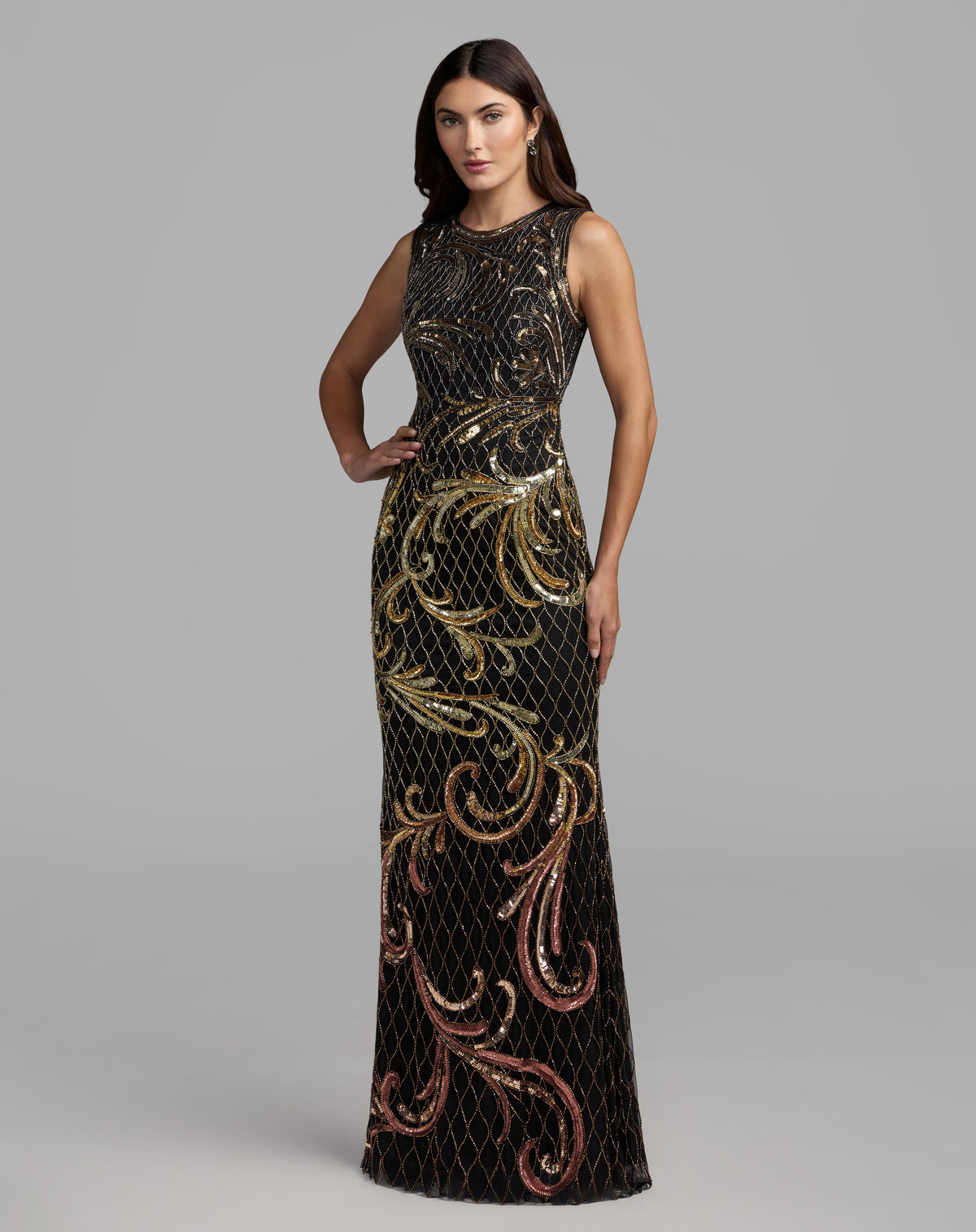 Mac Duggal 6288 - Black Gold
