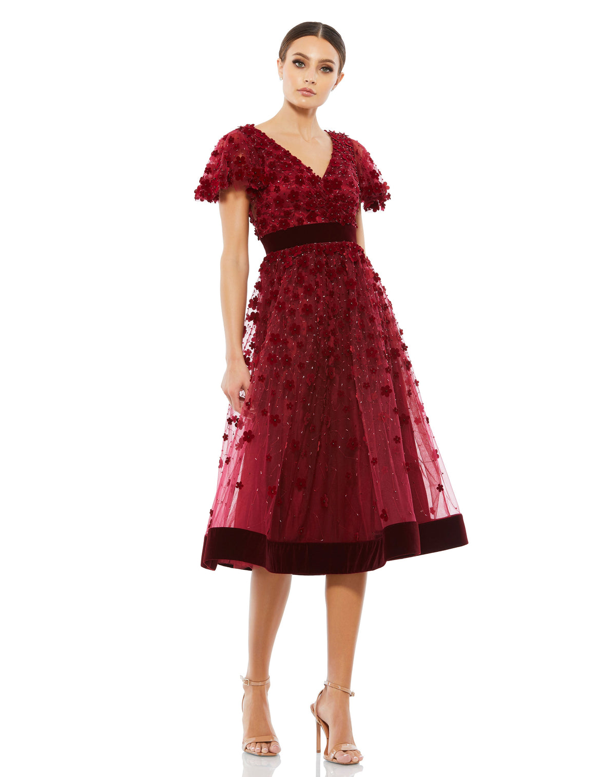 Mac Duggal 67854 - Burgundy