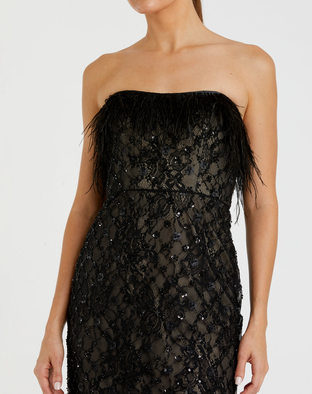 Mac Duggal 68140 - Black Nude