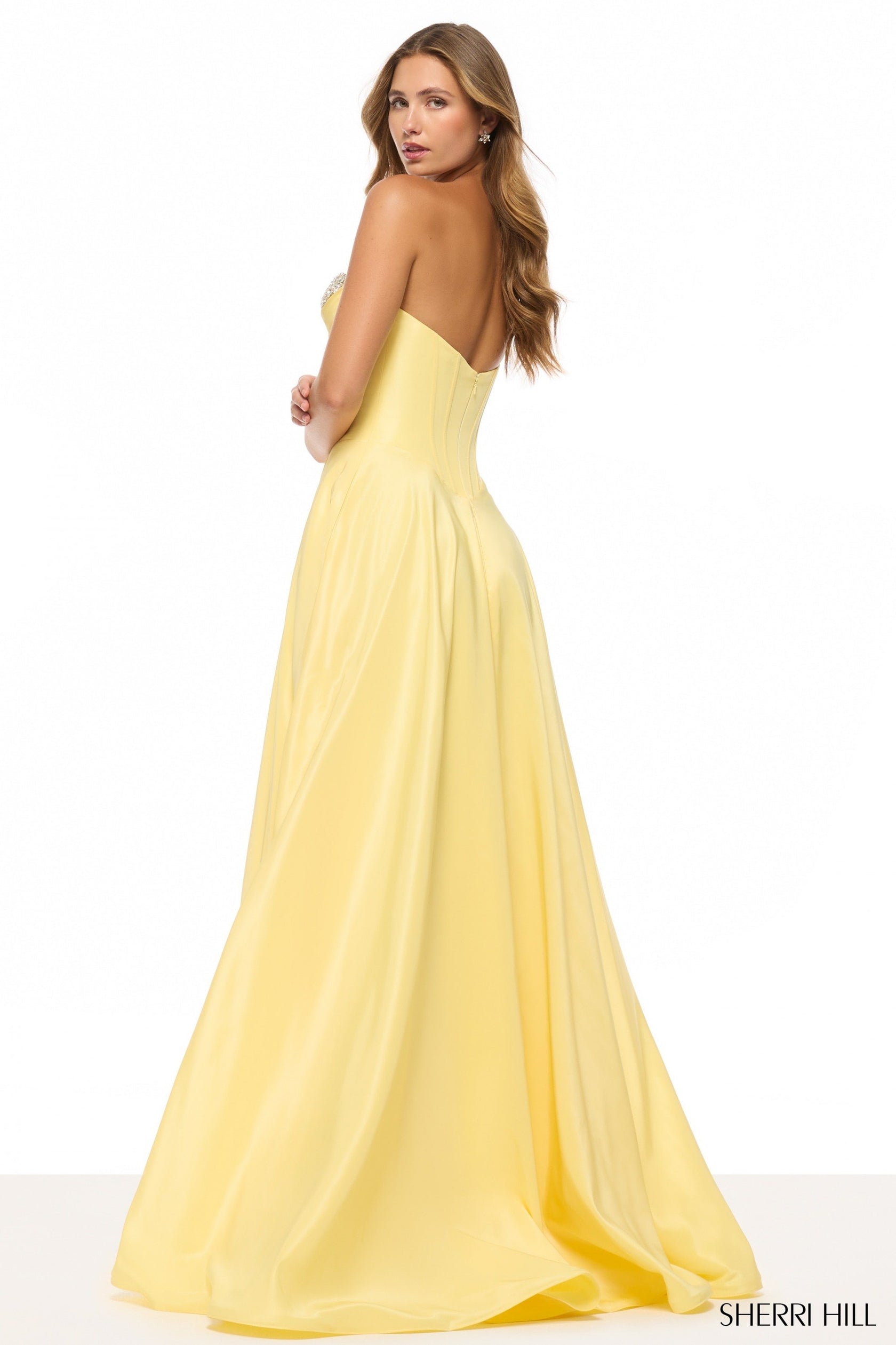 sherri hill yellow corset dress Buy dress style 54975 designed by SherriHill