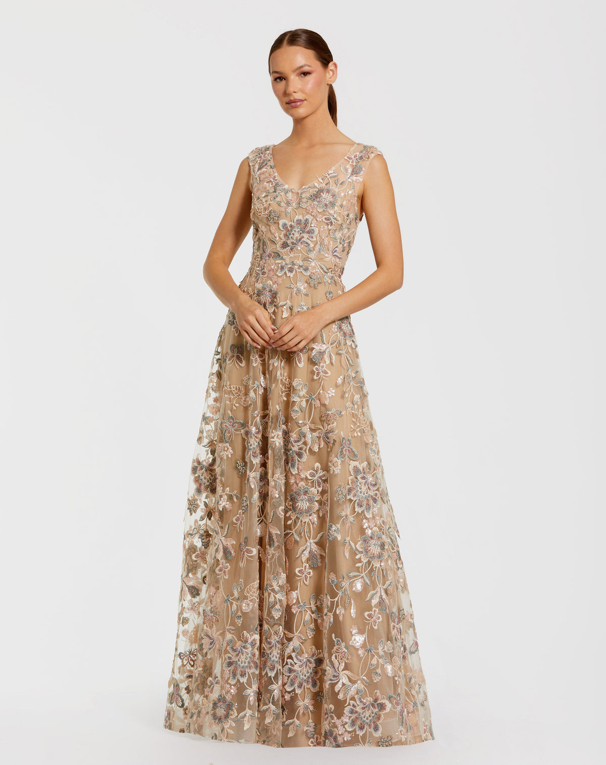 Mac Duggal 68907 - Taupe