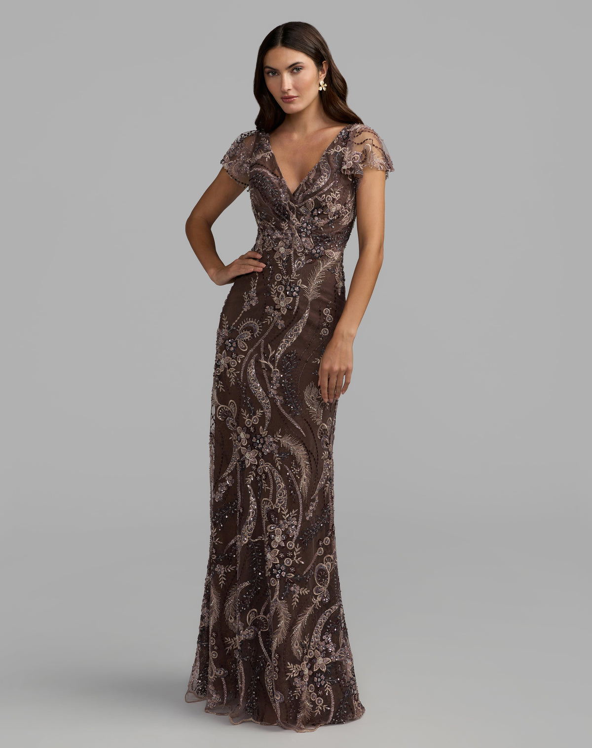 Mac Duggal 68914 - Chocolate