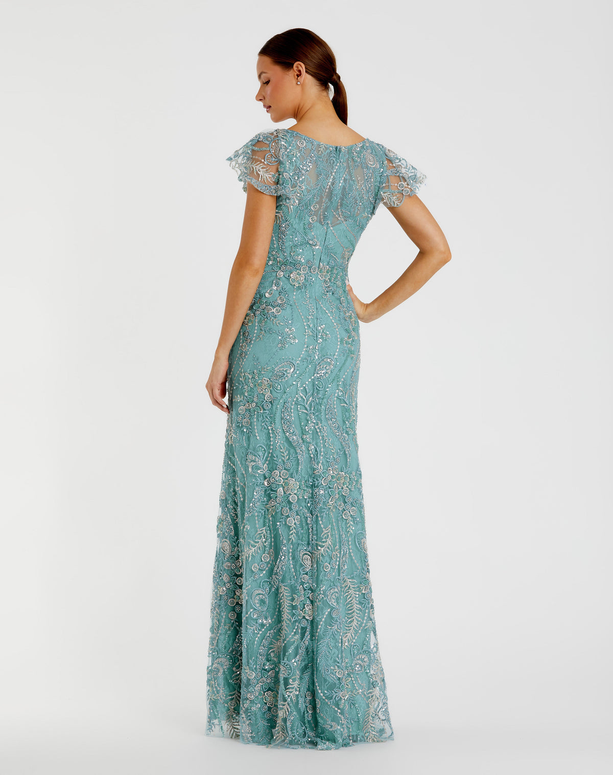 Mac Duggal 68914 - Seafoam
