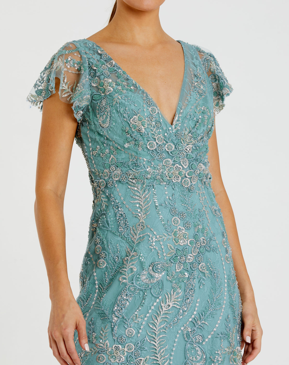 Mac Duggal 68914 - Seafoam