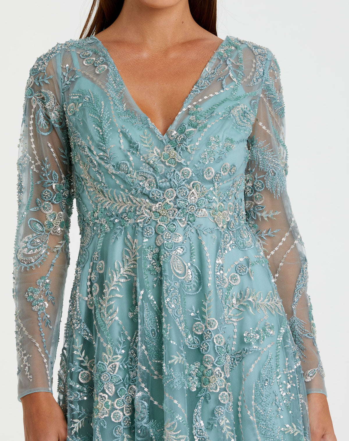 Mac Duggal 68915 - Seafoam