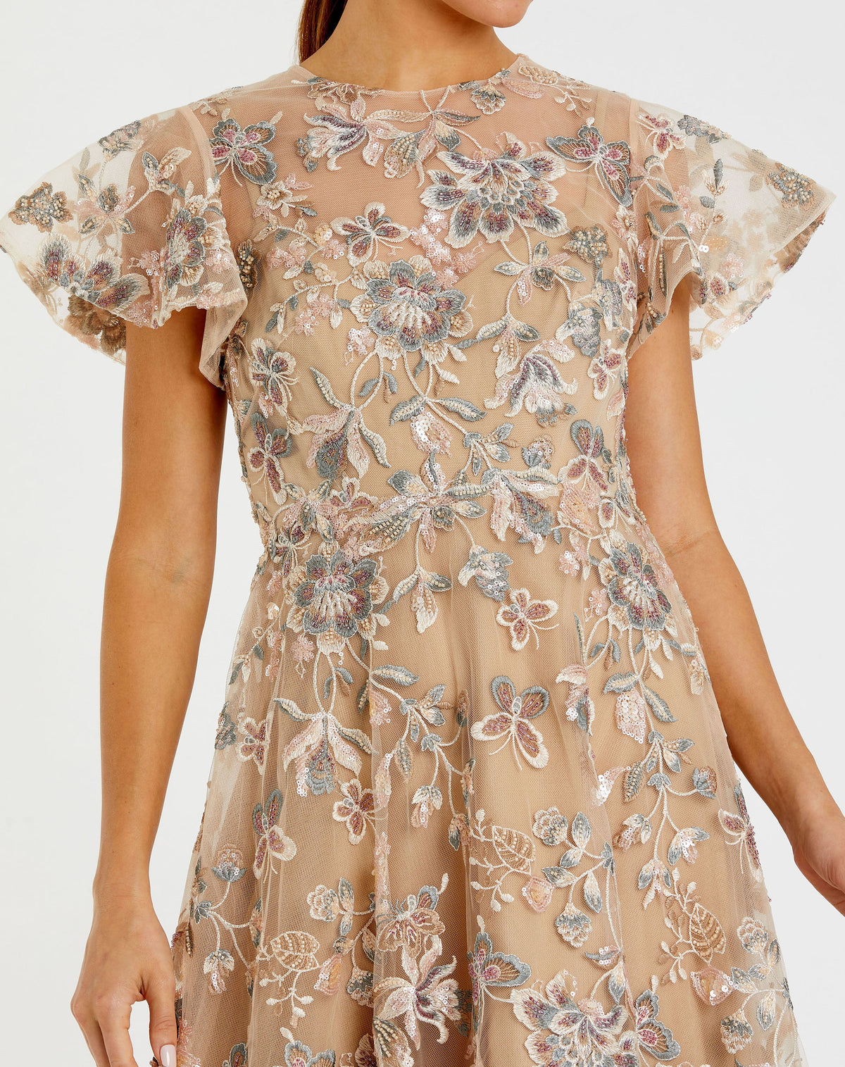 Mac Duggal 68920 - Nude