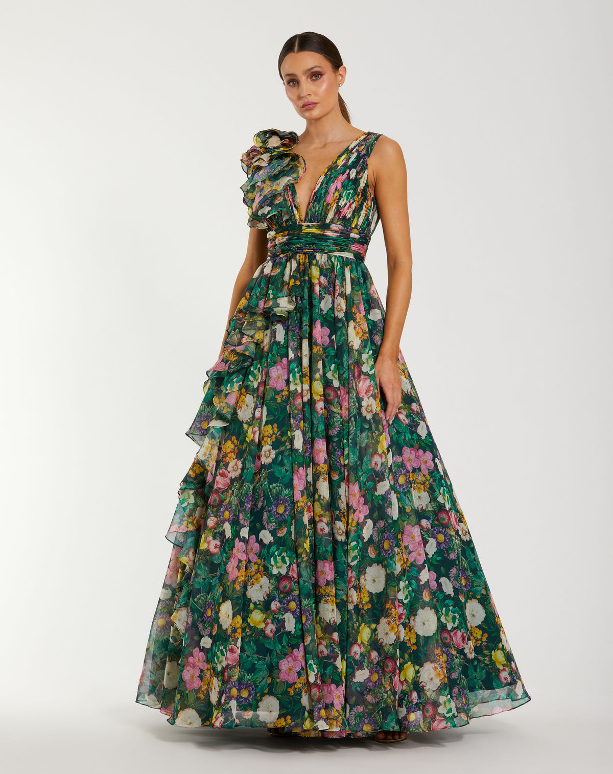 Mac Duggal 68947 - Deep Green Multi