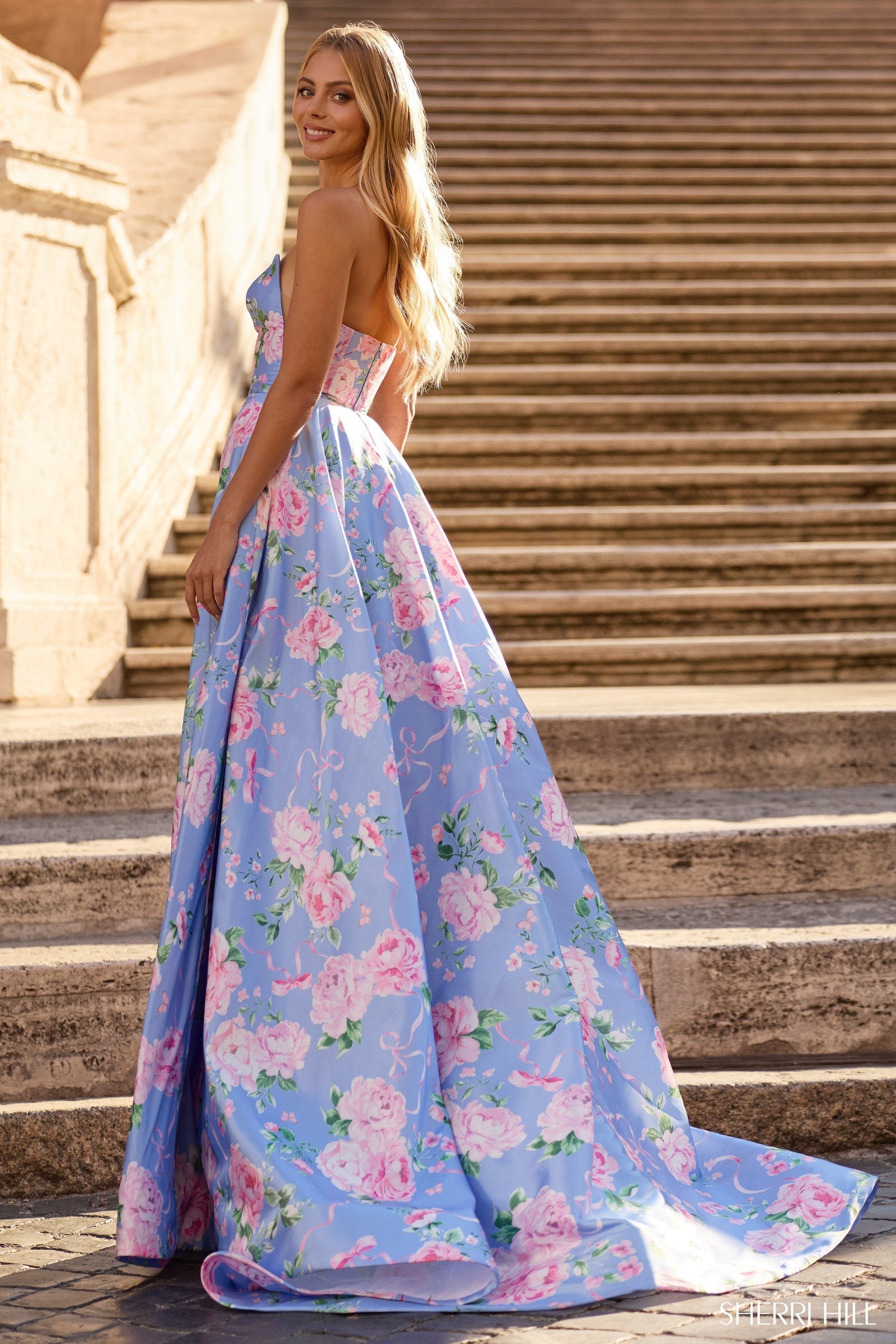 sherri hill floral prom dress Sherri Hill 57880